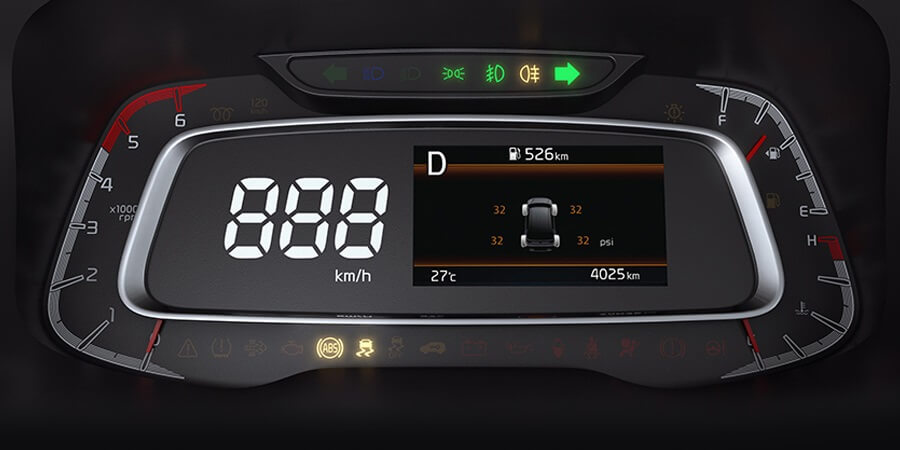 Meter Cluster Kia Sonet - Digital dan Modern