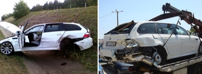 Contoh Kecelakaan di Jalan Tol karena Ban Meledak - Kejadian di Budapest, Hungaria
