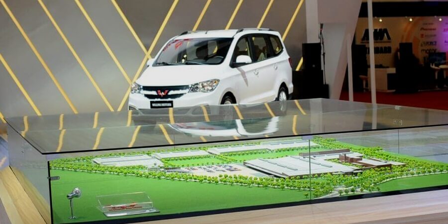 Perkenalan Brand Wuling dan Maket Pabriknya di Ajang GIIAS 2016