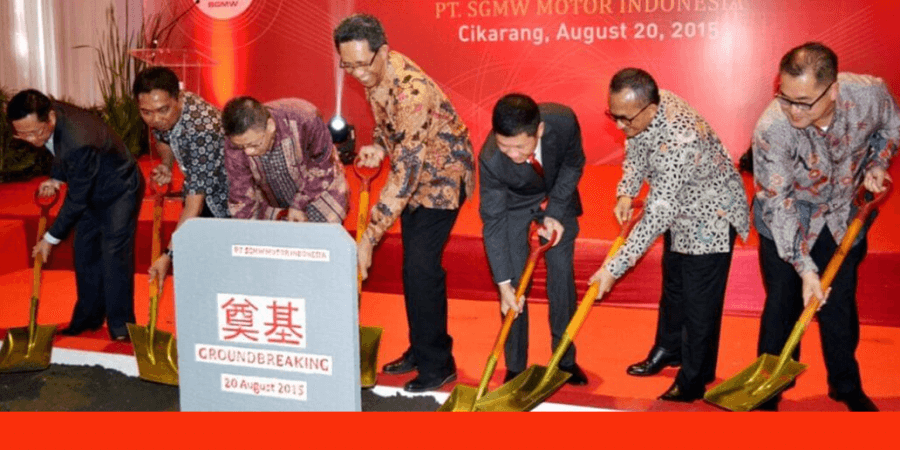 Prosesi Peletakan Batu Pertama Pabrik Wuling Indonesia - 20 Agustus 2015