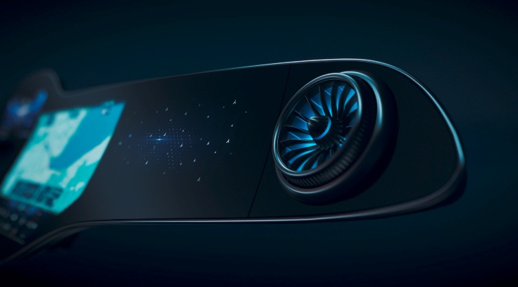 Full Screen dashboard Mercedes Benz EQC