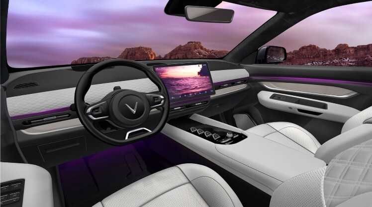 Interior dan kokpit - Fullsize EV SUV VinFast