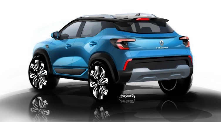 Konsep Digital Renault Kiger Tampak Belakang