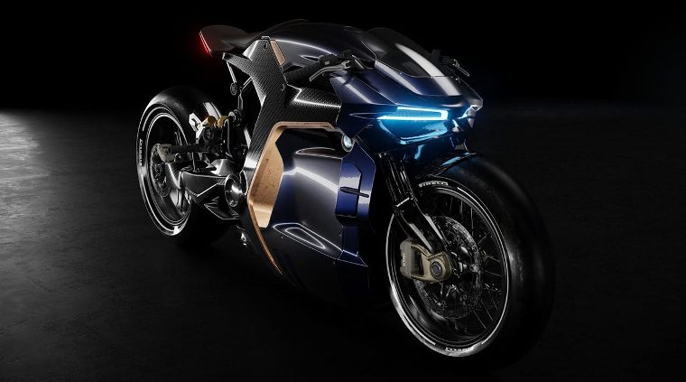 Konsep Motor BMW mirip Terminator Motocyborg