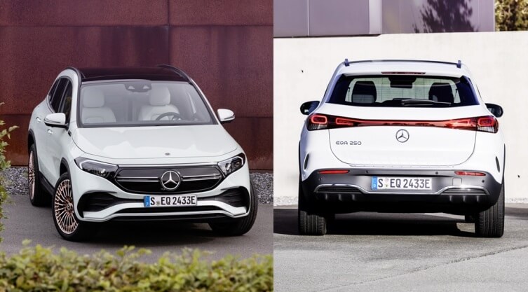 Mercedes EQA EV - Tampak Depan dan Belakang