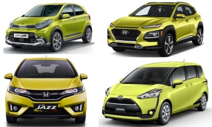 Mobil dengan warna Hijau-Stabilo 2021 di Indonesia