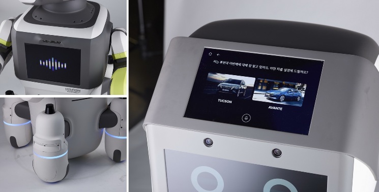 Robot Hyundai DAL-e dengan Kaki Omni-Directional dan Layar Monitor