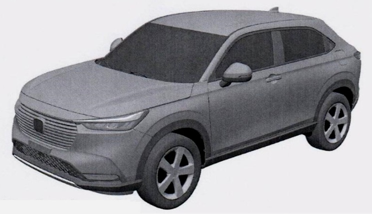 Gambar paten HR-V 2021 - Grill Horizontal