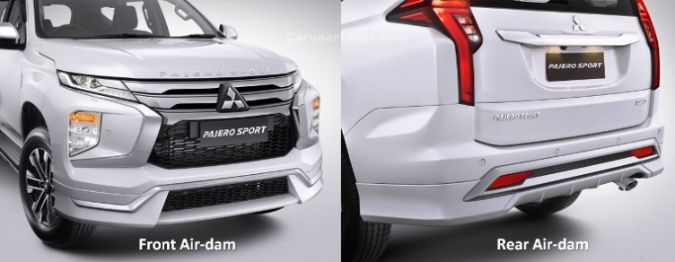 Aksesoris Resmi Pajero Sport 2021 - Front & Rear Air Dam