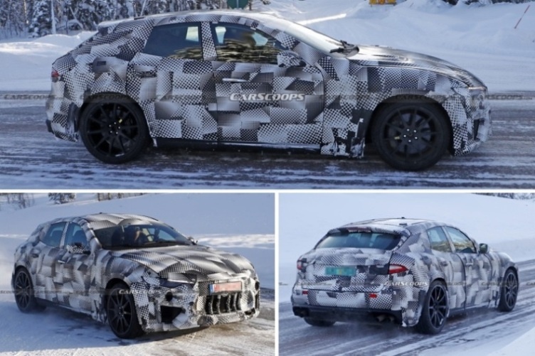 SUV Pertama Ferrari Purosangue saat uji jalan dalam kamuflase