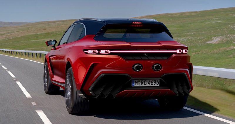 Ferrari Purosangue - unofficial teaser Rear