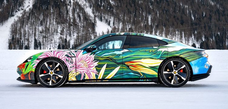Porsche Taycan 4S Art - Side View