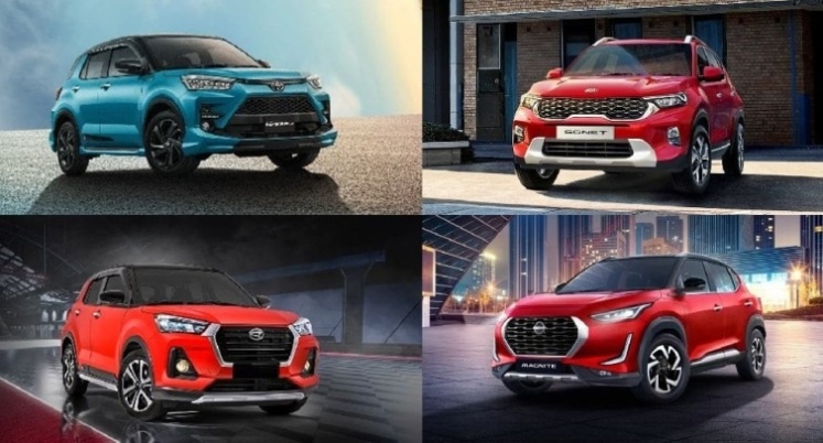 Perbandingan Dimensi dan Mesin Raize vs Rocky vs Sonet vs Magnite