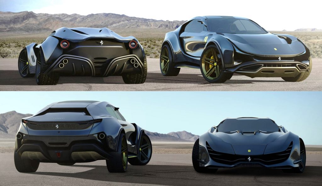 Render Ferrari Simoom - Hitam