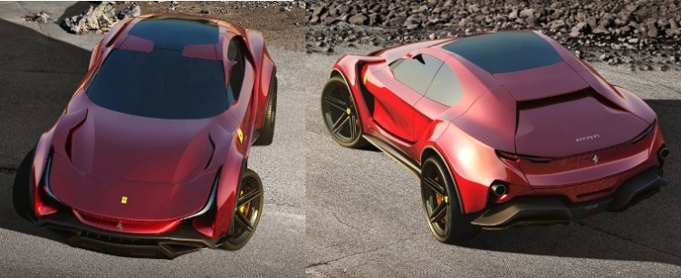 Render Super SUV - Depan Belakang Atas