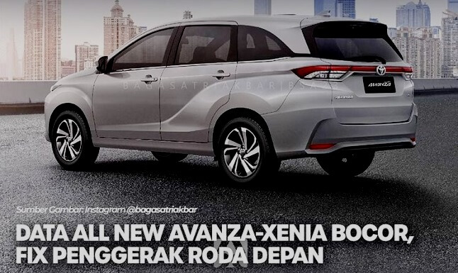 Bocoran Avanza Xenia Generasi Baru 2021 - jadi FWD dan pake CVT