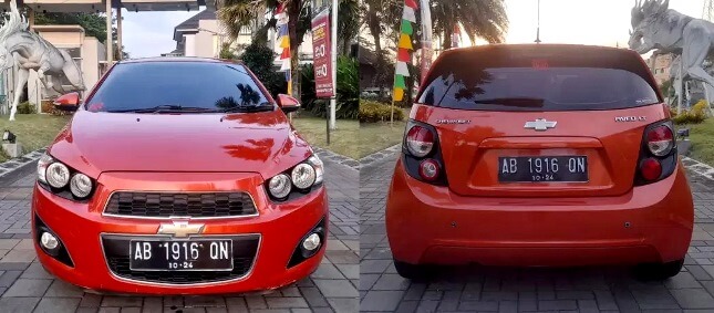 Chevrolet Aveo Gen-2 Tampak Depan dan Belakang