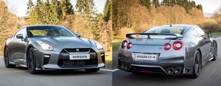 Eksterior Nissan GT-R - tampak depan dan belakang