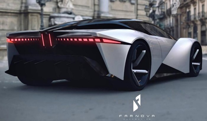 Farnova Othello Hypercar - Tampak Belakang