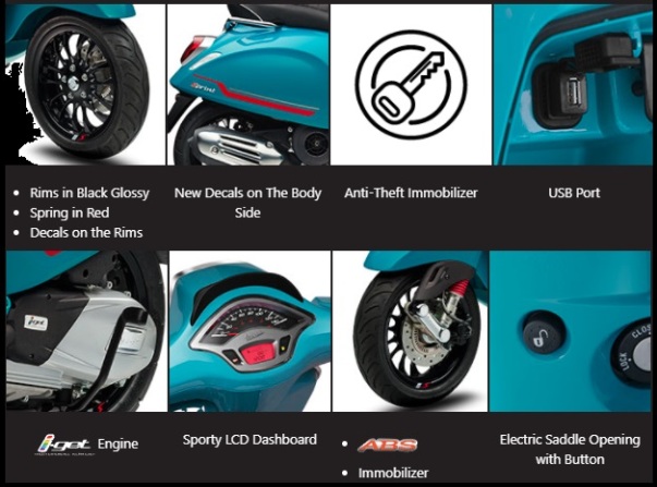 Fitur Vespa Sprint S