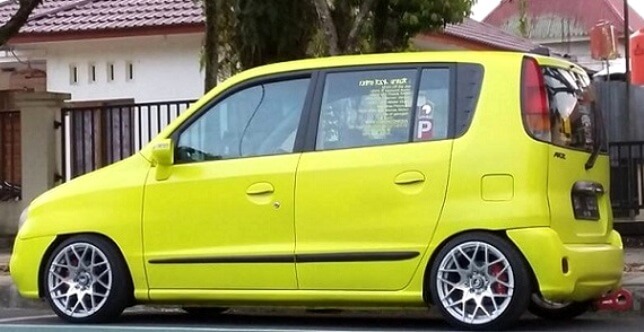 Hyundai Atoz Modifikasi jadi ceper dan terang mencolok