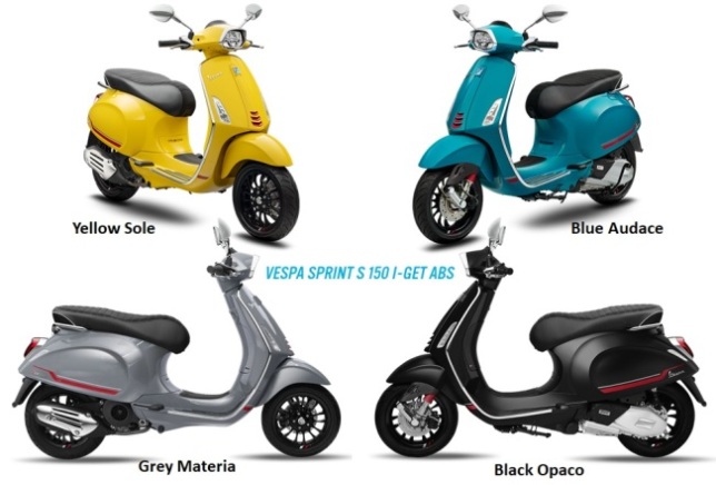 Pilihan Warna Vespa Sprint