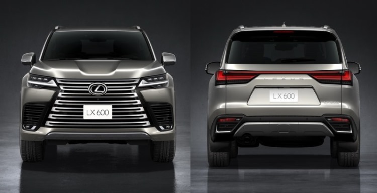 Lexus LX 600 2022 Generasi Baru - Tampak Depan Belakang