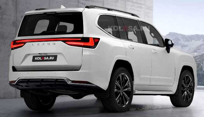 Rendering Lexus LX generasi baru - Tampak belakang