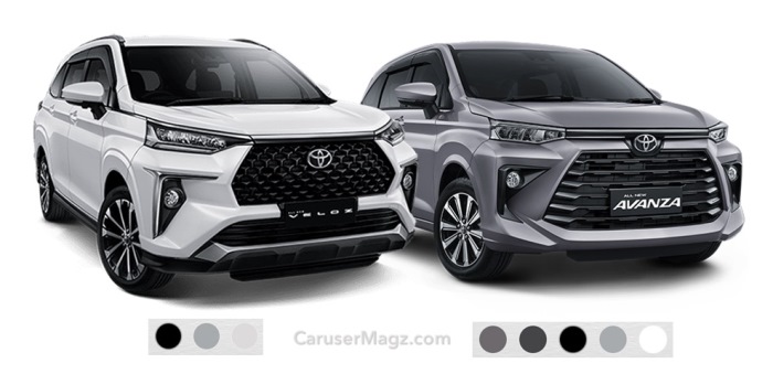 Pilihan Warna Avanza dan Veloz 2022 Generasi Baru