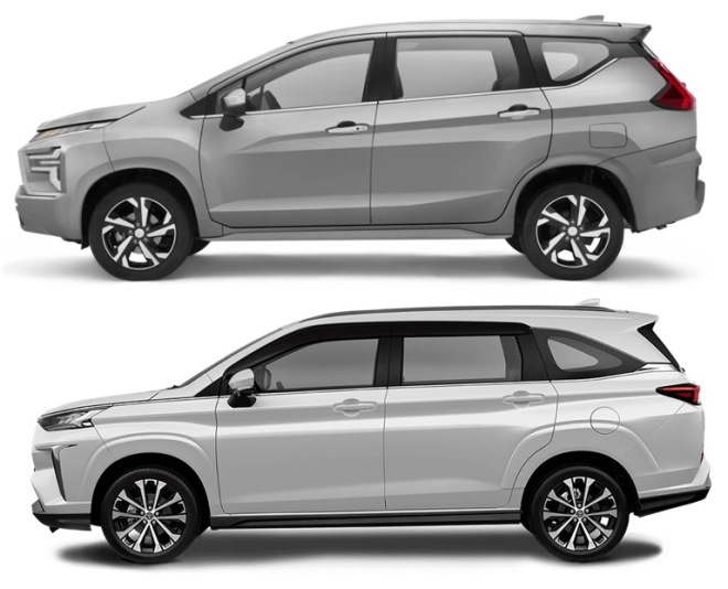 Dimensi New Xpander vs Veloz