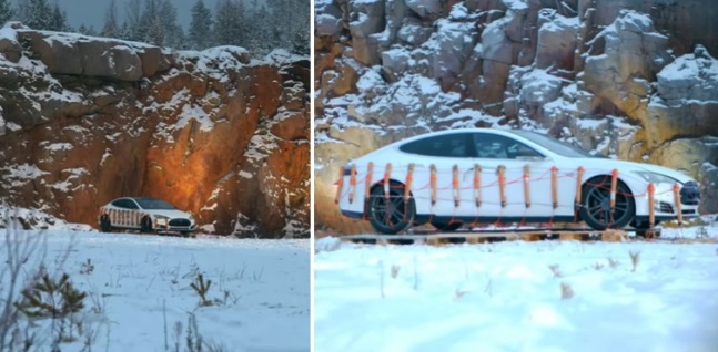 Tesla diledakkan dengan dinamit seberat 30 kg