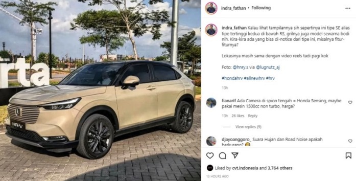 HR-V SE 2022 saat Shooting Iklan di Jakarta