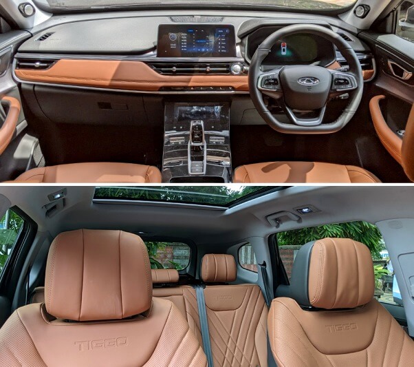 Interior Tiggo 8 Pro