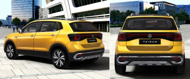 Penampakan VW T-Cross Samping dan Belakang