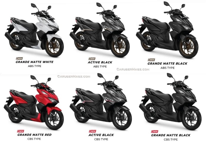 Pilihan Warna Vario 160 MY 2022