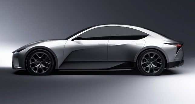 Sedan EV Lexus - Tampak Samping