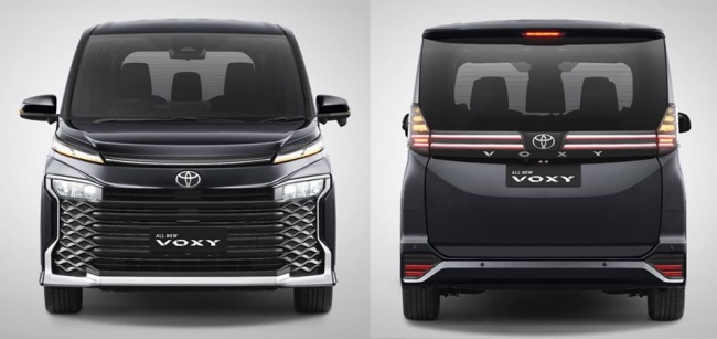 Toyota Voxy Generasi-4 Tampak Depan Belakang
