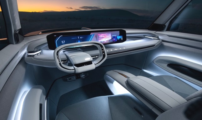 Dasbor Konsep Kia EV9 - Canggih dan futuristis