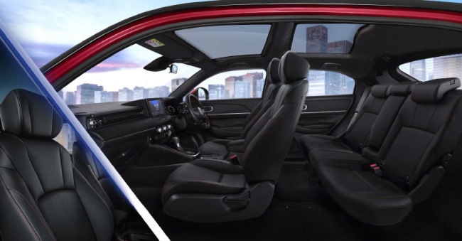 Interior Honda HR-V dengan Panoramic Roof