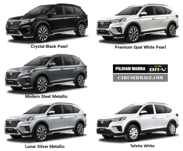 Pilihan Warna Honda BRV 2022
