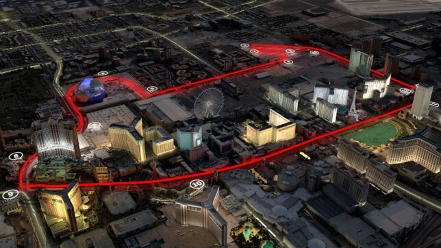 Sirkuit Jalan Raya Las Vegaz untuk F1 2023