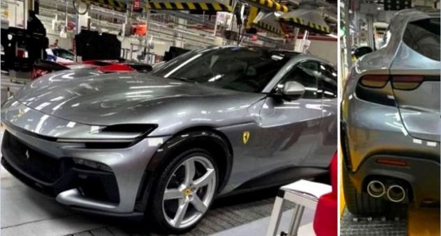 Spyshot Ferrari Purosangue di Pabrik