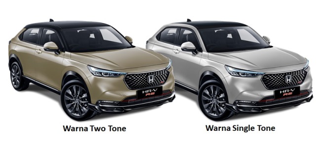Warna two-tone dan single-tone Honda All New HRV