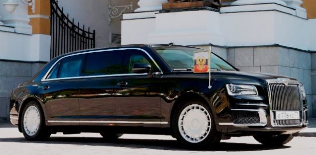 Aurus - Limosin Presiden Vladimir Putin yang dirancang oleh NAMI