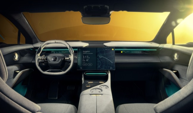 Kokpit SUV Listrik Super