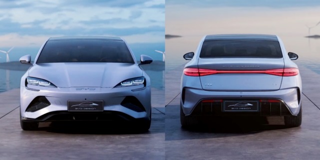 Mobil Listrik BYD Seal - Tampak Depan dan Belakang