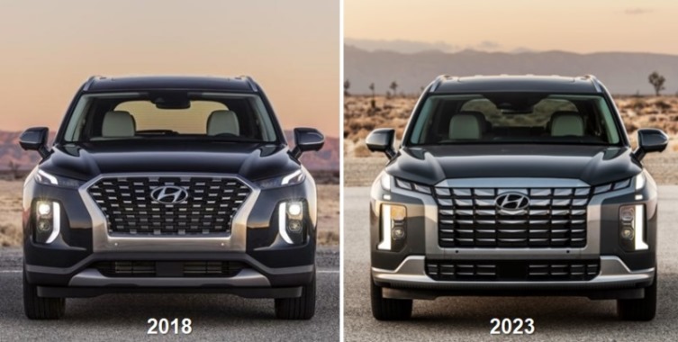 Perubahan Wajah Hyundai Palisade Facelift 2023