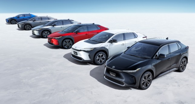 Pilihan warna Toyota bZ4X BEV