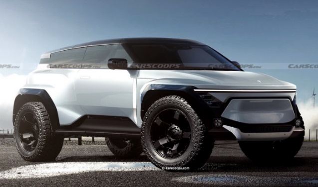 Render Off-Roader Tesla by Carscoops