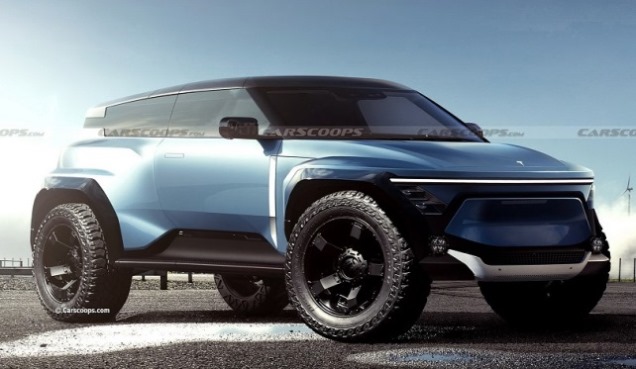 Render Tesla CyberTrail - OffRoader Tesla by Carscoops